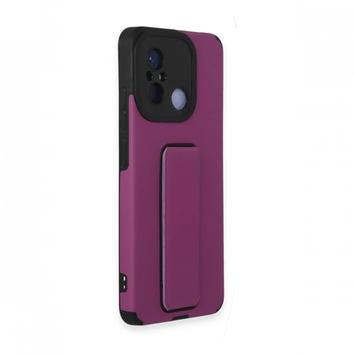 Newface Xiaomi Redmi 12C Kılıf Mega Standlı Silikon
