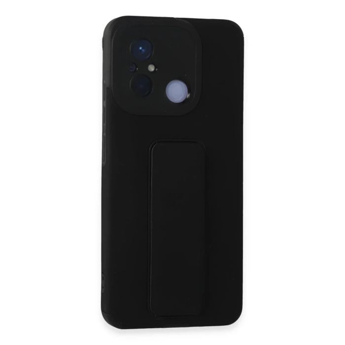 Newface Xiaomi Redmi 12C Kılıf Mega Standlı Silikon