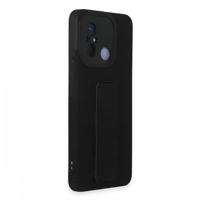 Newface Xiaomi Redmi 12C Kılıf Mega Standlı Silikon