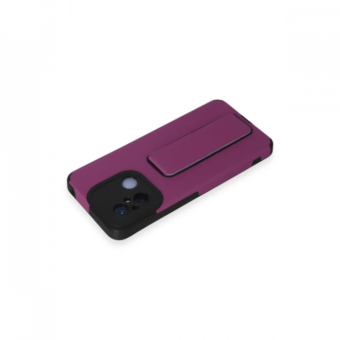 Newface Xiaomi Redmi 12C Kılıf Mega Standlı Silikon