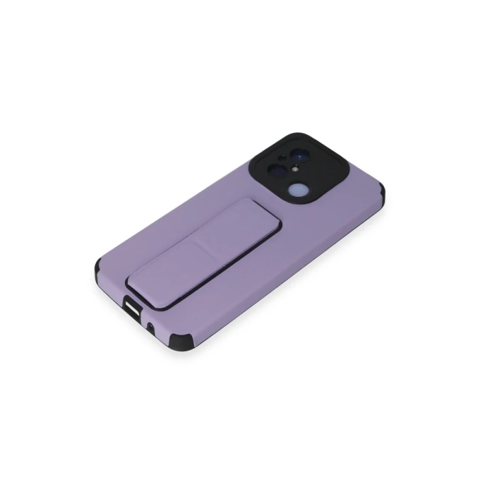Newface Xiaomi Redmi 12C Kılıf Mega Standlı Silikon
