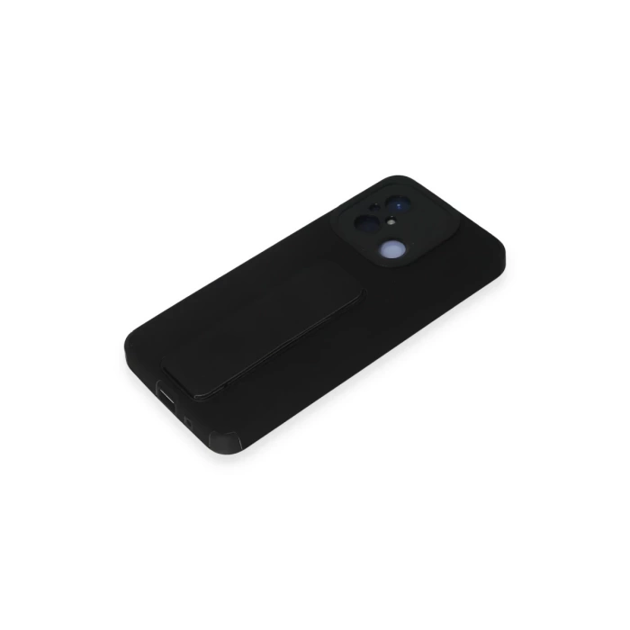 Newface Xiaomi Redmi 12C Kılıf Mega Standlı Silikon