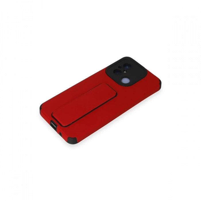 Newface Xiaomi Redmi 12C Kılıf Mega Standlı Silikon