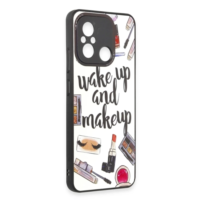 Newface Xiaomi Redmi 12C Kılıf Mirror Desenli Kapak