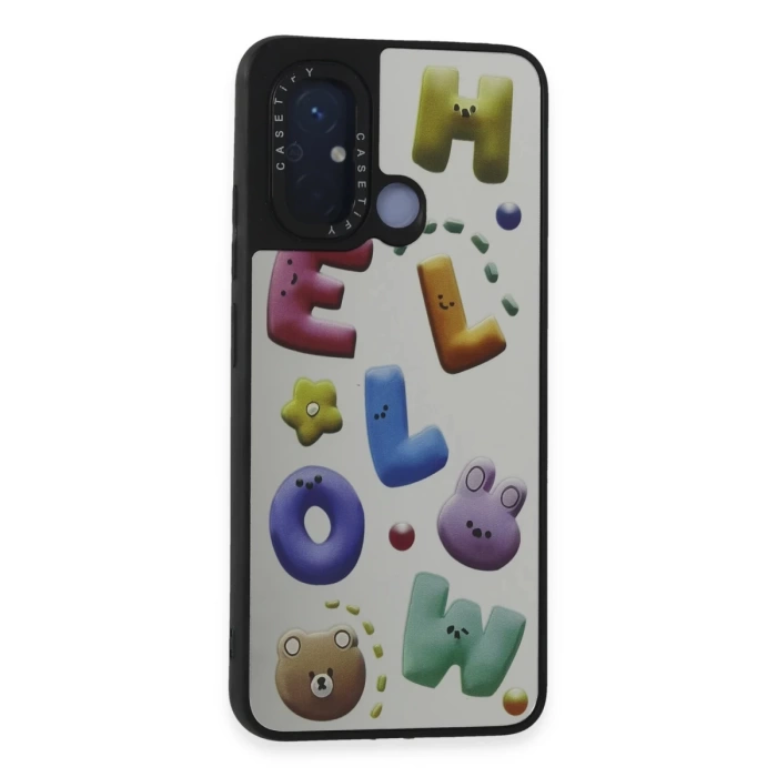 Newface Xiaomi Redmi 12C Kılıf Mirror Desenli Kapak