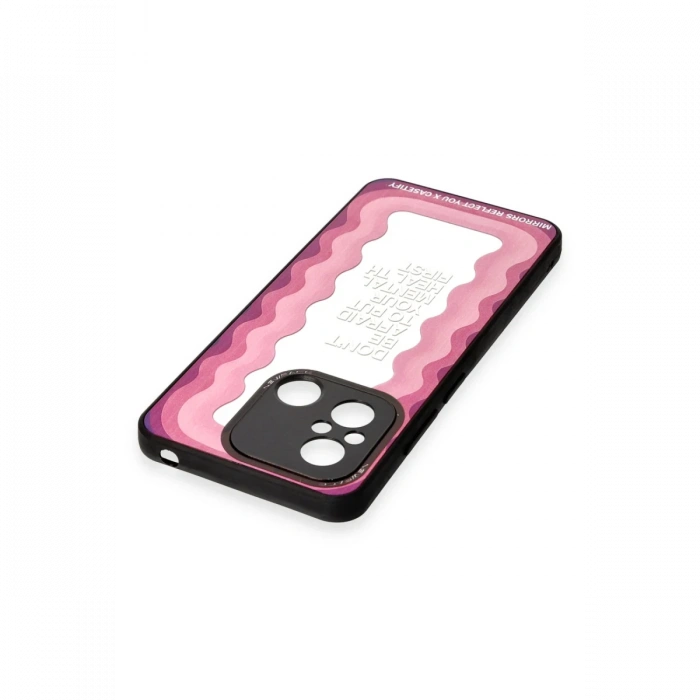 Newface Xiaomi Redmi 12C Kılıf Mirror Desenli Kapak