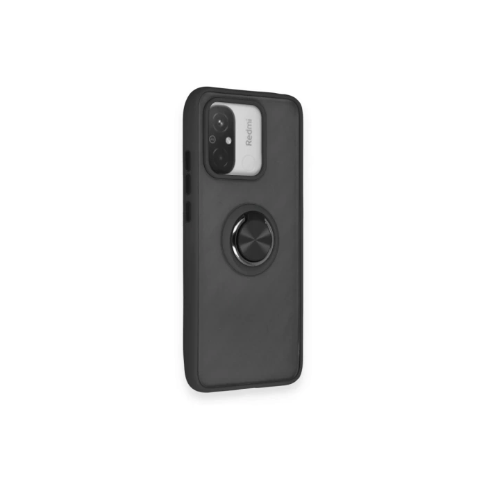 Newface Xiaomi Redmi 12C Kılıf Montreal Yüzüklü Silikon Kapak