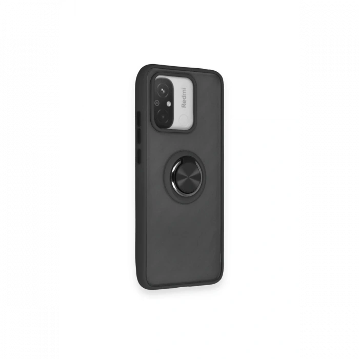 Newface Xiaomi Redmi 12C Kılıf Montreal Yüzüklü Silikon Kapak
