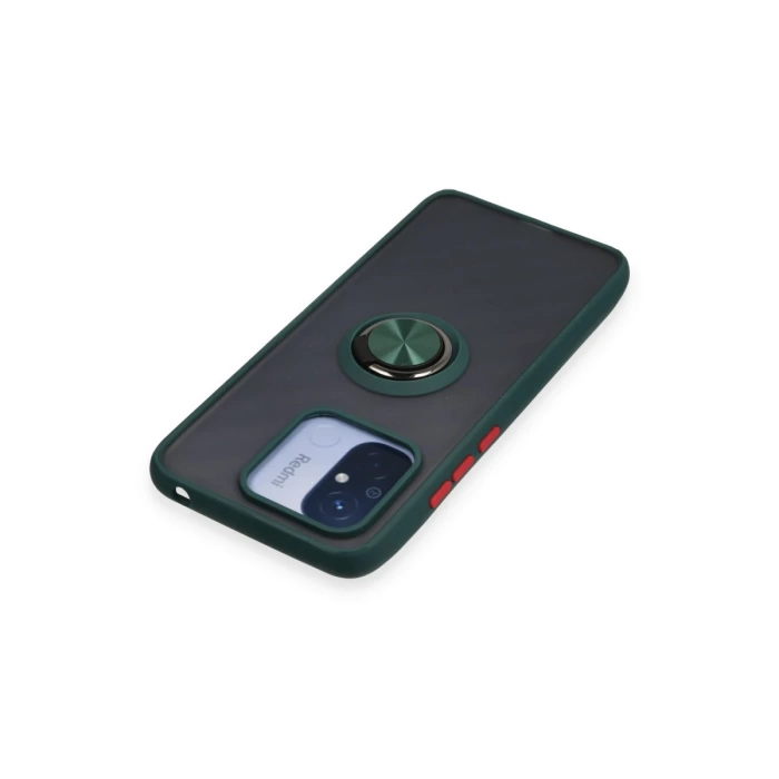 Newface Xiaomi Redmi 12C Kılıf Montreal Yüzüklü Silikon Kapak