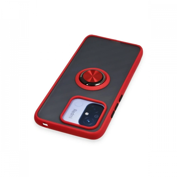 Newface Xiaomi Redmi 12C Kılıf Montreal Yüzüklü Silikon Kapak