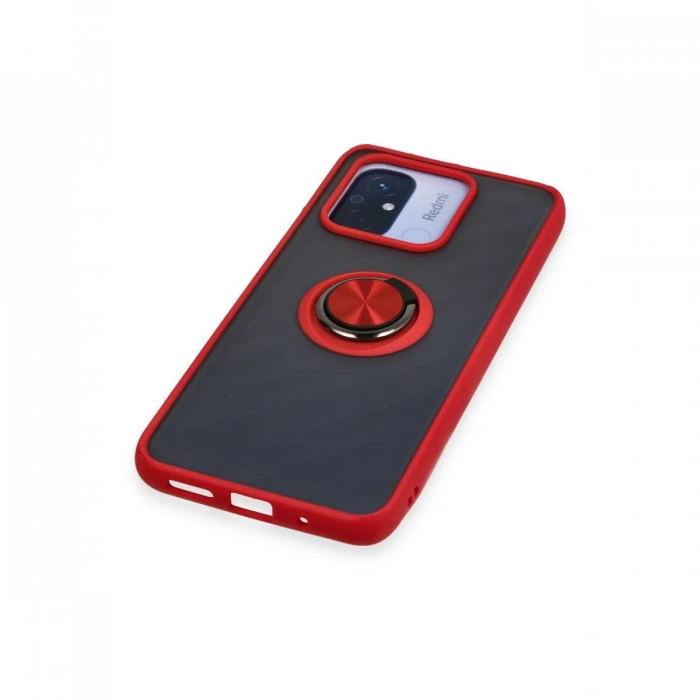 Newface Xiaomi Redmi 12C Kılıf Montreal Yüzüklü Silikon Kapak