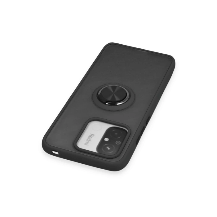 Newface Xiaomi Redmi 12C Kılıf Montreal Yüzüklü Silikon Kapak
