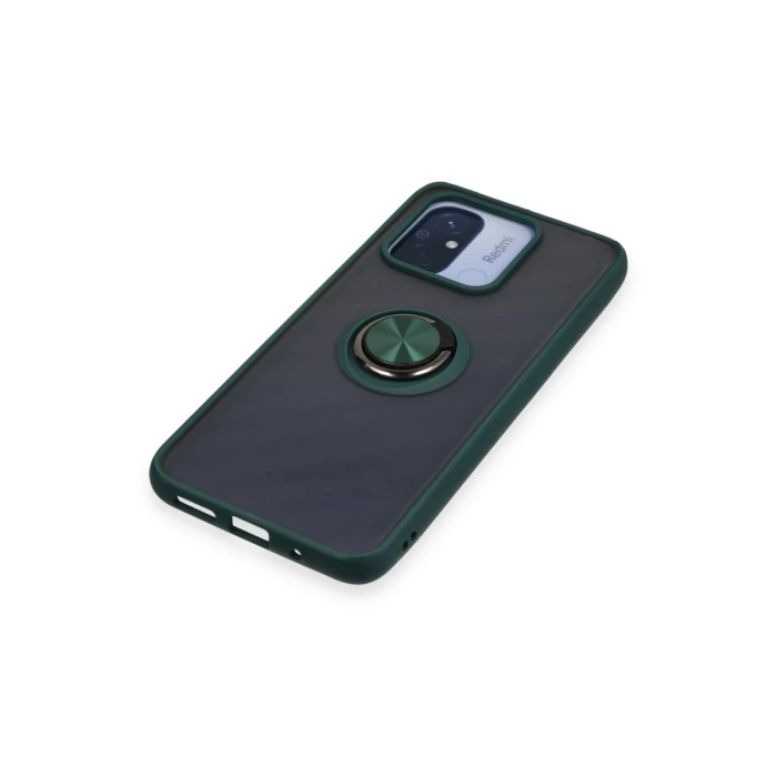 Newface Xiaomi Redmi 12C Kılıf Montreal Yüzüklü Silikon Kapak