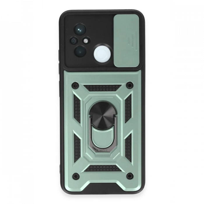 Newface Xiaomi Redmi 12C Kılıf Pars Lens Yüzüklü Silikon