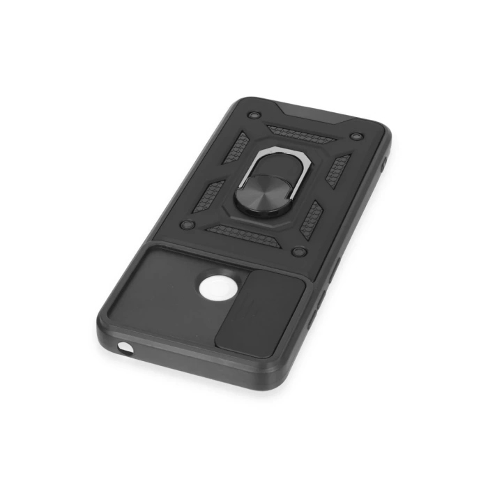 Newface Xiaomi Redmi 12C Kılıf Pars Lens Yüzüklü Silikon