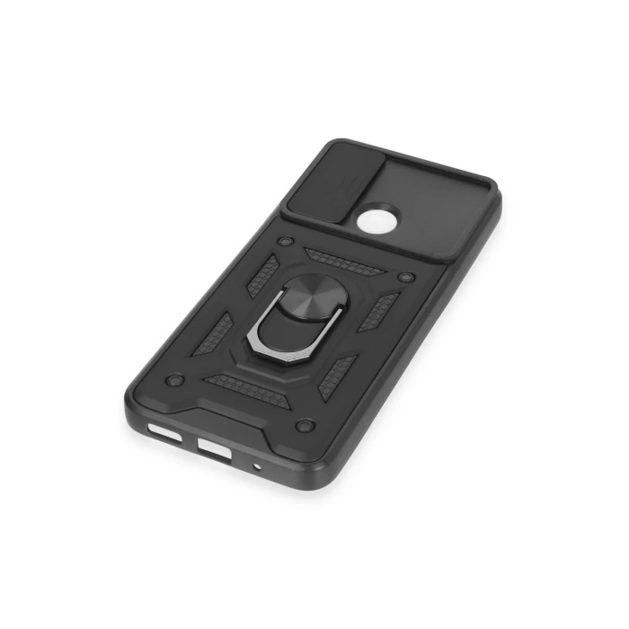 Newface Xiaomi Redmi 12C Kılıf Pars Lens Yüzüklü Silikon