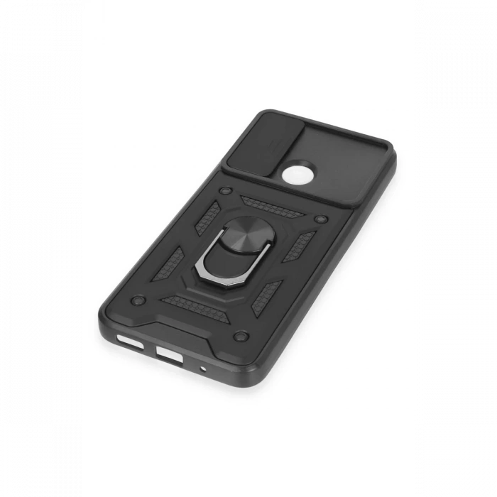 Newface Xiaomi Redmi 12C Kılıf Pars Lens Yüzüklü Silikon