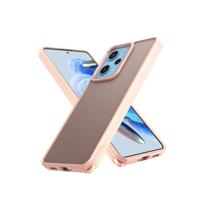 Newface Xiaomi Redmi 13 4G Kılıf Elegant Kapak - Pudra