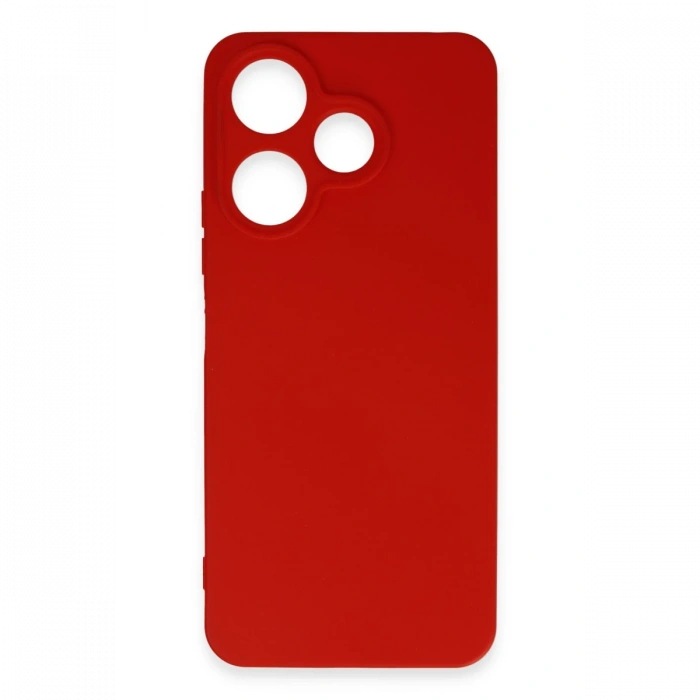 Newface Xiaomi Redmi 13 4G Kılıf First Silikon - Kırmızı