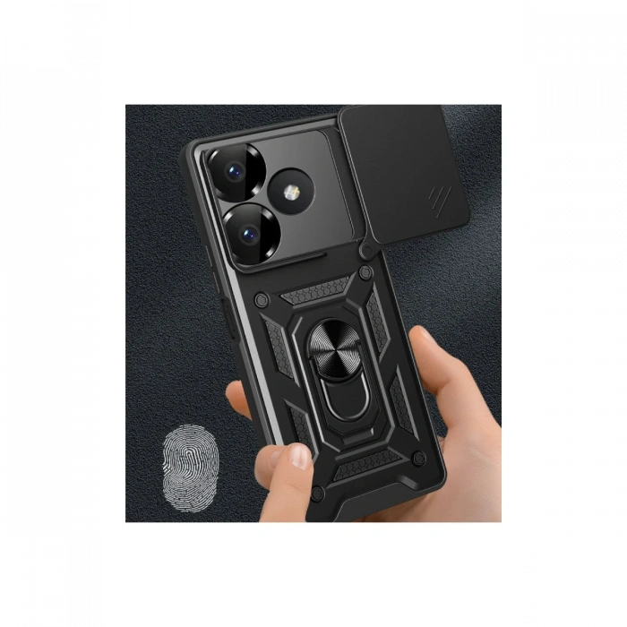 Newface Xiaomi Redmi 13 4G Kılıf Pars Lens Yüzüklü Silikon