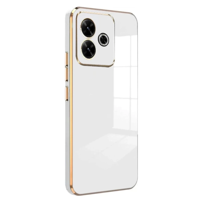 Newface Xiaomi Redmi 13 4G Kılıf Volet Silikon - Beyaz