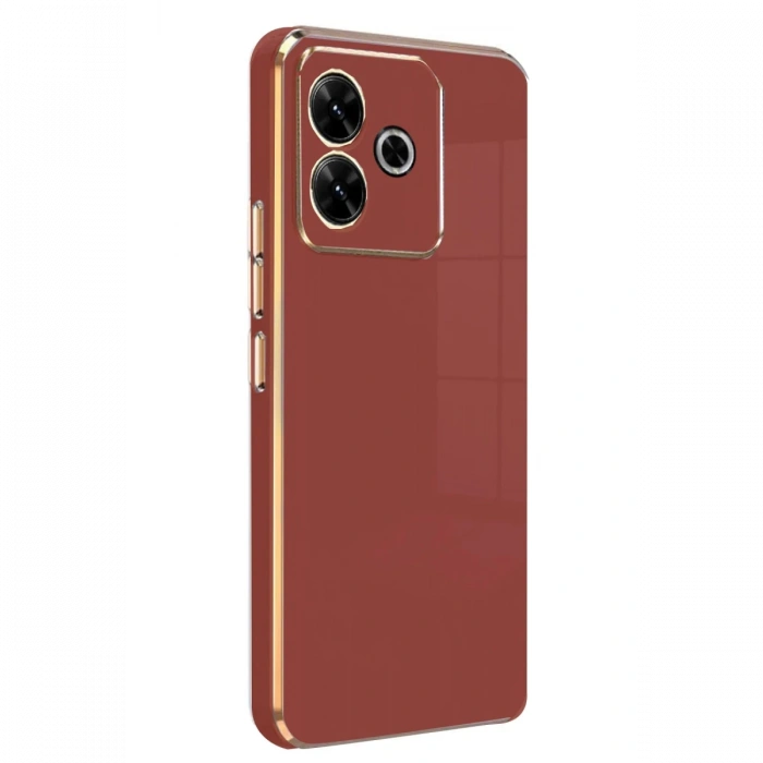 Newface Xiaomi Redmi 13 4G Kılıf Volet Silikon - Kırmızı