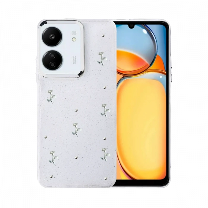 Newface Xiaomi Redmi 13C Fiyonk Desenli Kapak