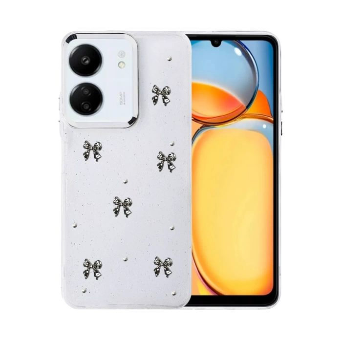Newface Xiaomi Redmi 13C Fiyonk Desenli Kapak