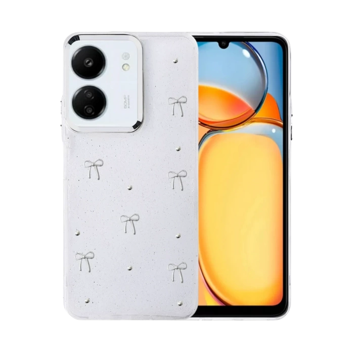 Newface Xiaomi Redmi 13C Fiyonk Desenli Kapak