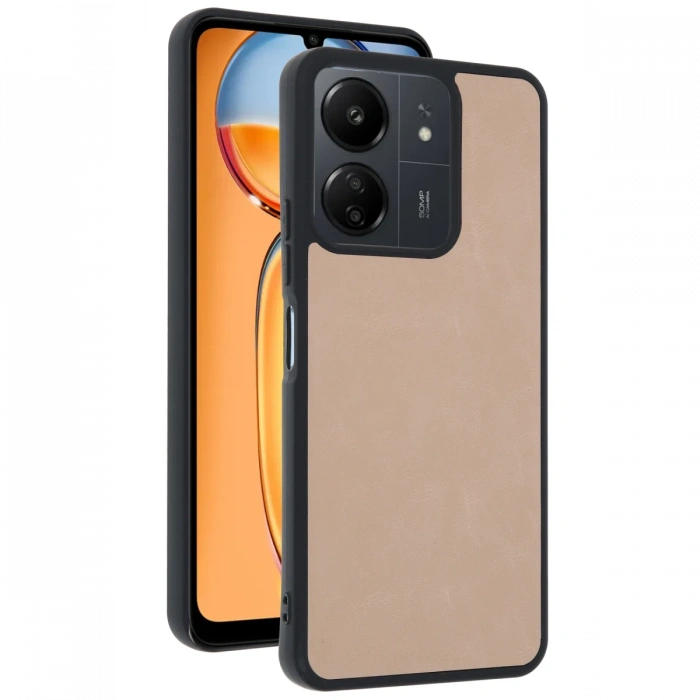 Newface Xiaomi Redmi 13C Kılıf Aras Deri Kapak