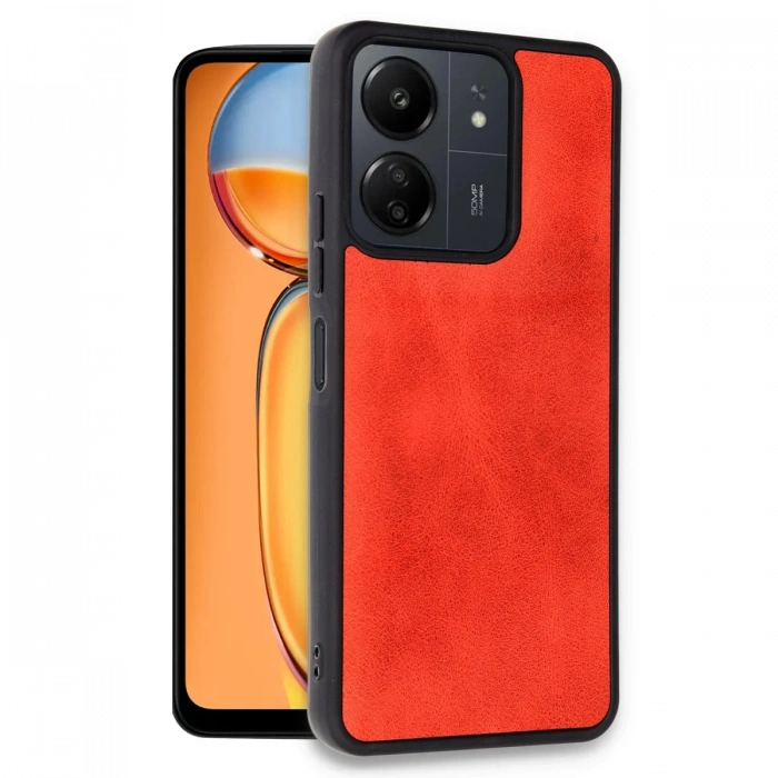 Newface Xiaomi Redmi 13C Kılıf Aras Deri Kapak