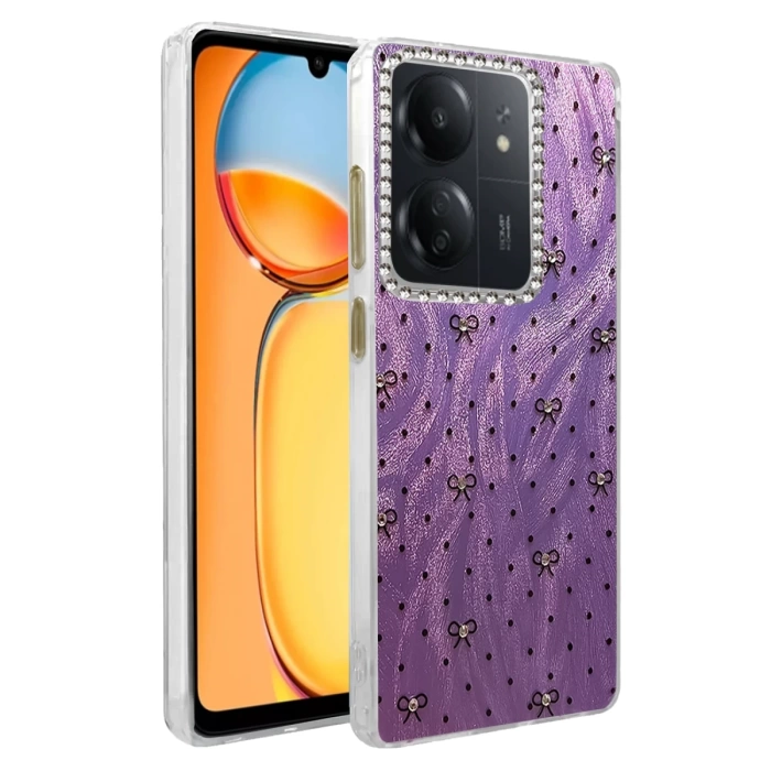 Newface Xiaomi Redmi 13C Kılıf Blade Aynalı Desenli Kapak