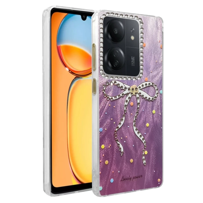 Newface Xiaomi Redmi 13C Kılıf Blade Aynalı Desenli Kapak