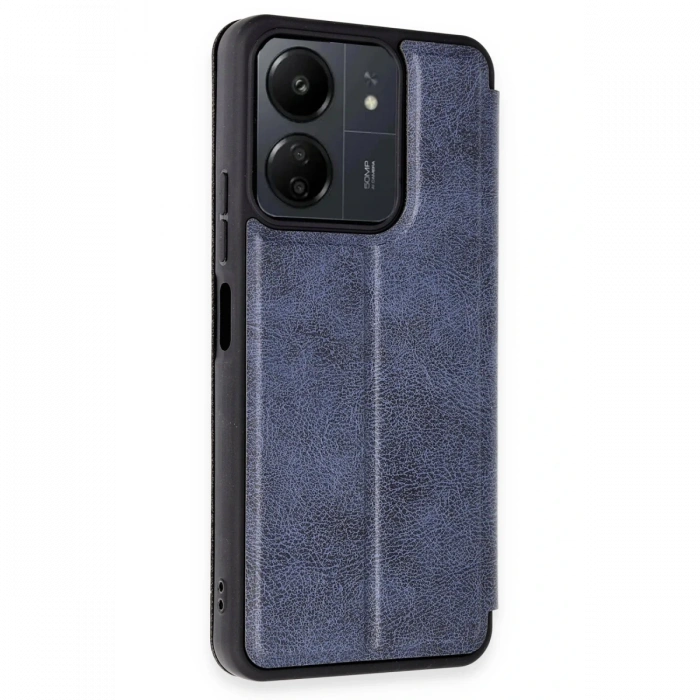 Newface Xiaomi Redmi 13C Kılıf Flip Cover - Lacivert