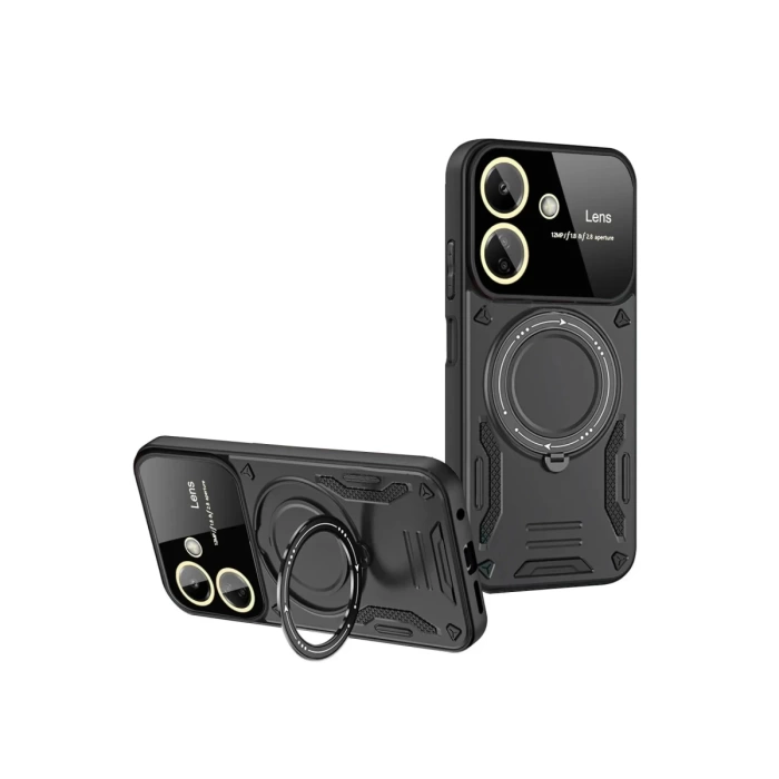 Newface Xiaomi Redmi 13C Kılıf Joy Lens Standlı Kapak