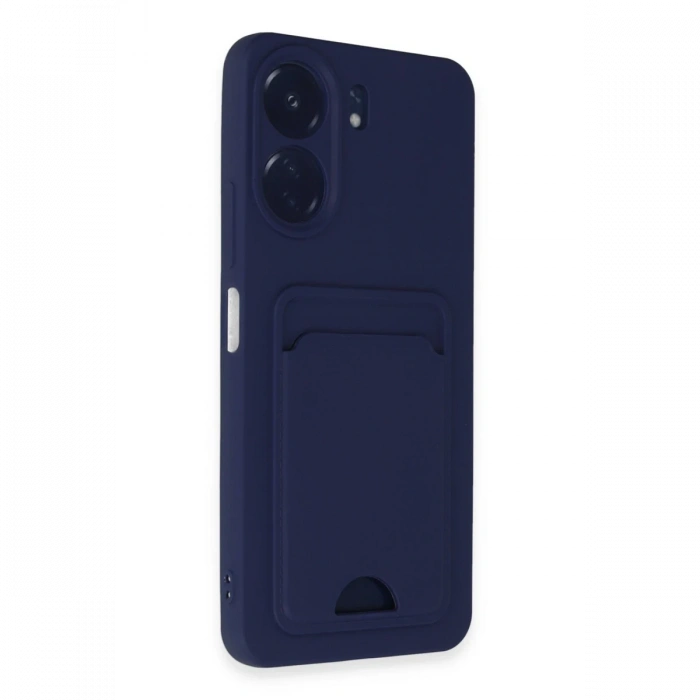Newface Xiaomi Redmi 13C Kılıf Kelvin Kartvizitli Silikon - Lacivert