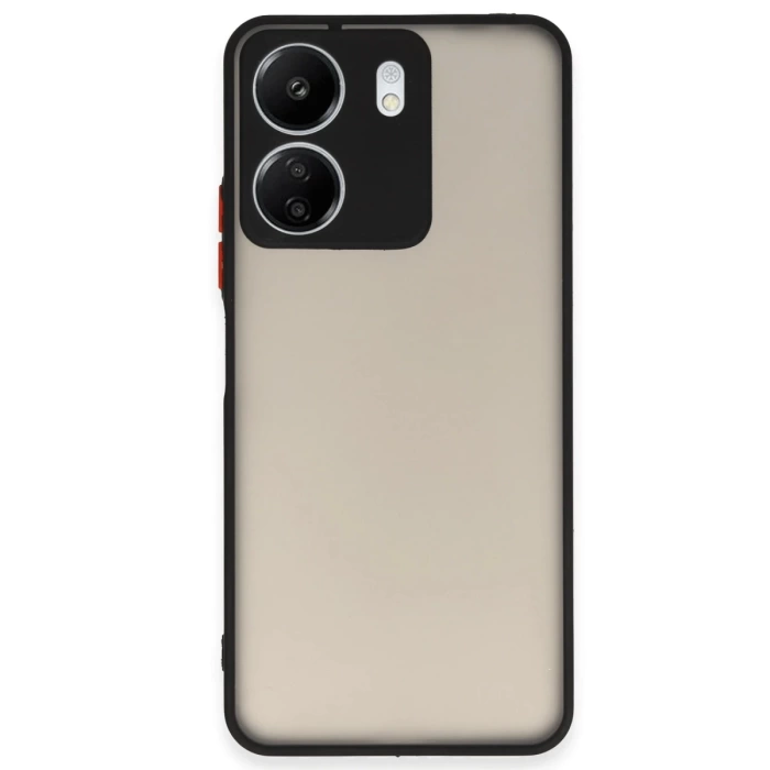Newface Xiaomi Redmi 13C Kılıf Montreal Silikon Kapak - Siyah
