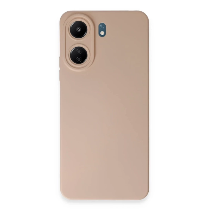 Newface Xiaomi Redmi 13C Kılıf Nano içi Kadife Silikon - Pudra