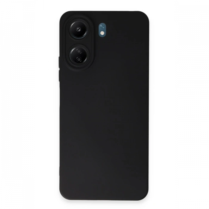 Newface Xiaomi Redmi 13C Kılıf Nano içi Kadife Silikon - Siyah