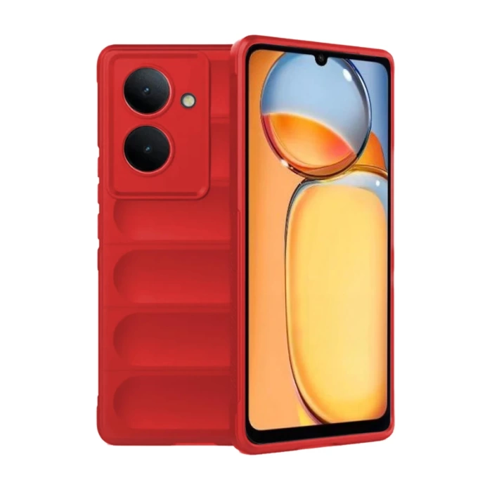 Newface Xiaomi Redmi 13C Kılıf Optimum Silikon - Kırmızı