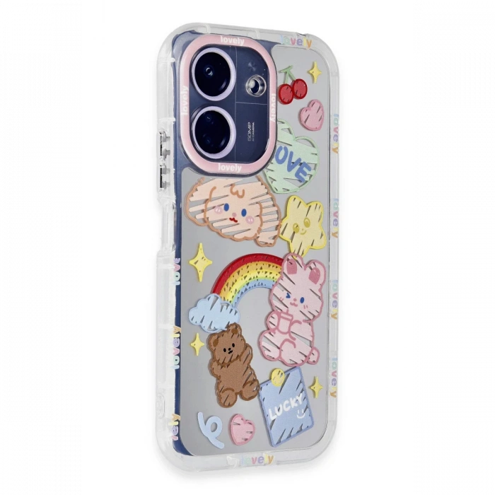 Newface Xiaomi Redmi 13C Kılıf Reflexion Desenli Kapak - Desen 4