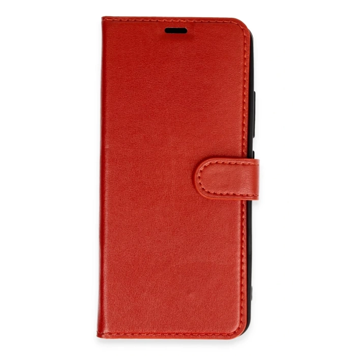 Newface Xiaomi Redmi 13C Kılıf Trend S Plus Kapaklı Kılıf - Kırmızı