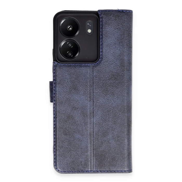 Newface Xiaomi Redmi 13C Kılıf Trend S Plus Kapaklı Kılıf - Lacivert