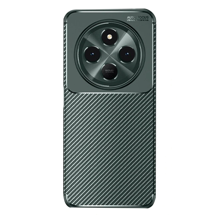 Newface Xiaomi Redmi 14C Kılıf Auto Focus Karbon Kapak - Koyu Yeşil