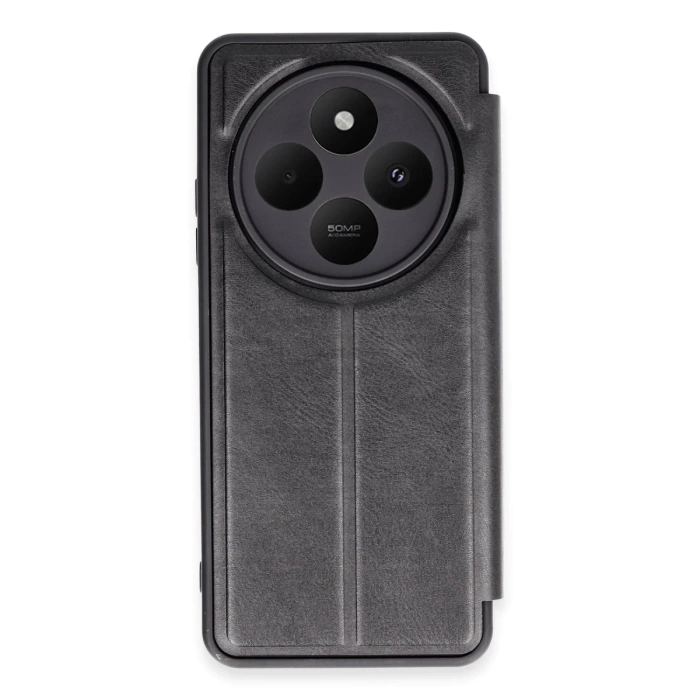 Newface Xiaomi Redmi 14C Kılıf Flip Cover - Siyah