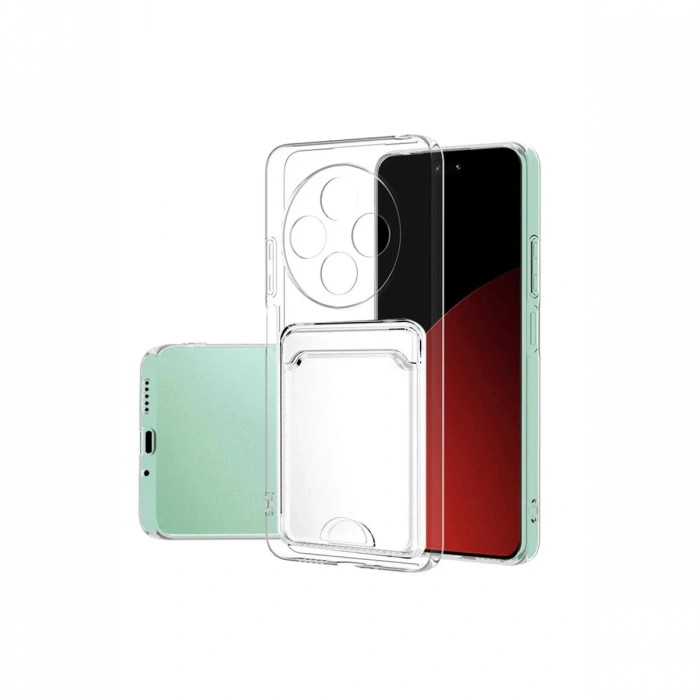 Newface Xiaomi Redmi 14C Kılıf Kart Şeffaf Silikon - Şeffaf