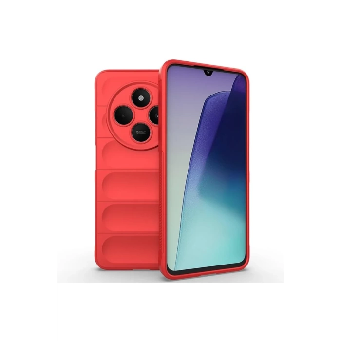 Newface Xiaomi Redmi 14C Kılıf Optimum Silikon - Kırmızı