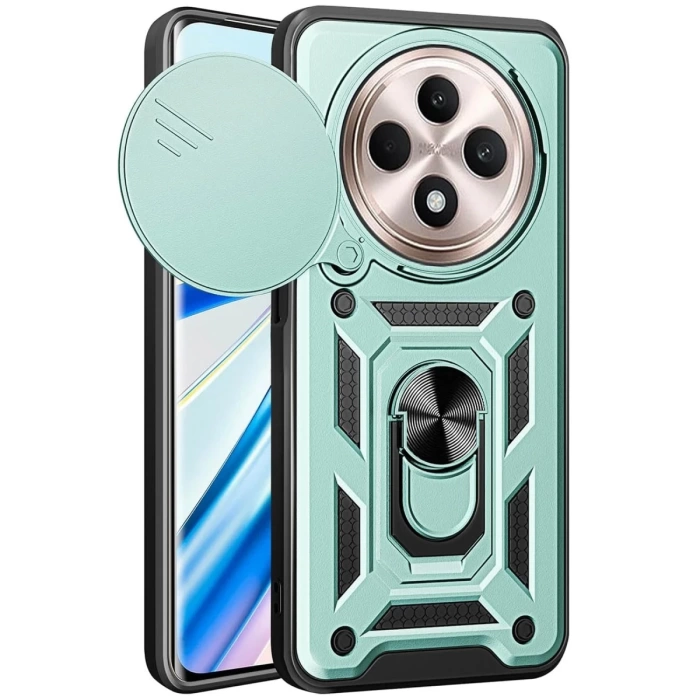 Newface Xiaomi Redmi 14C Kılıf Pars Lens Yüzüklü Silikon