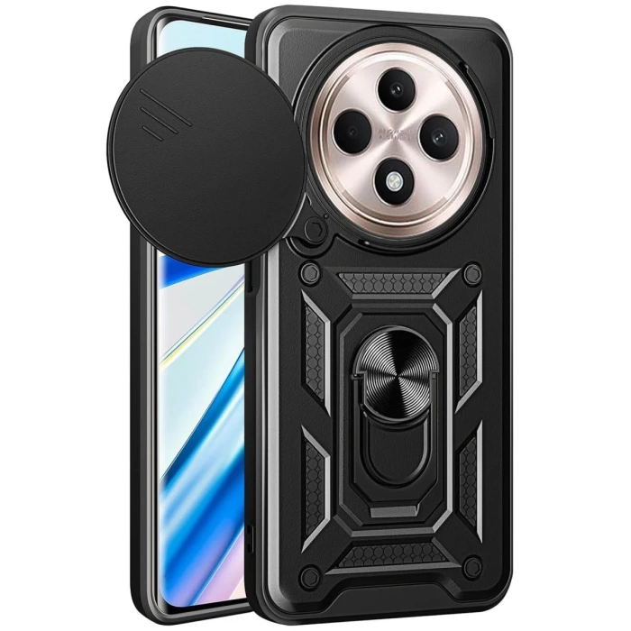 Newface Xiaomi Redmi 14C Kılıf Pars Lens Yüzüklü Silikon