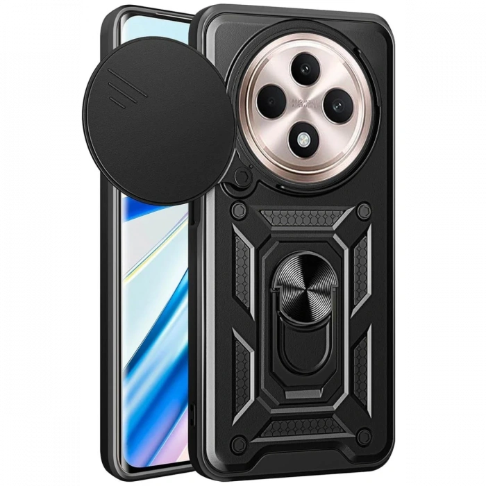 Newface Xiaomi Redmi 14C Kılıf Pars Lens Yüzüklü Silikon